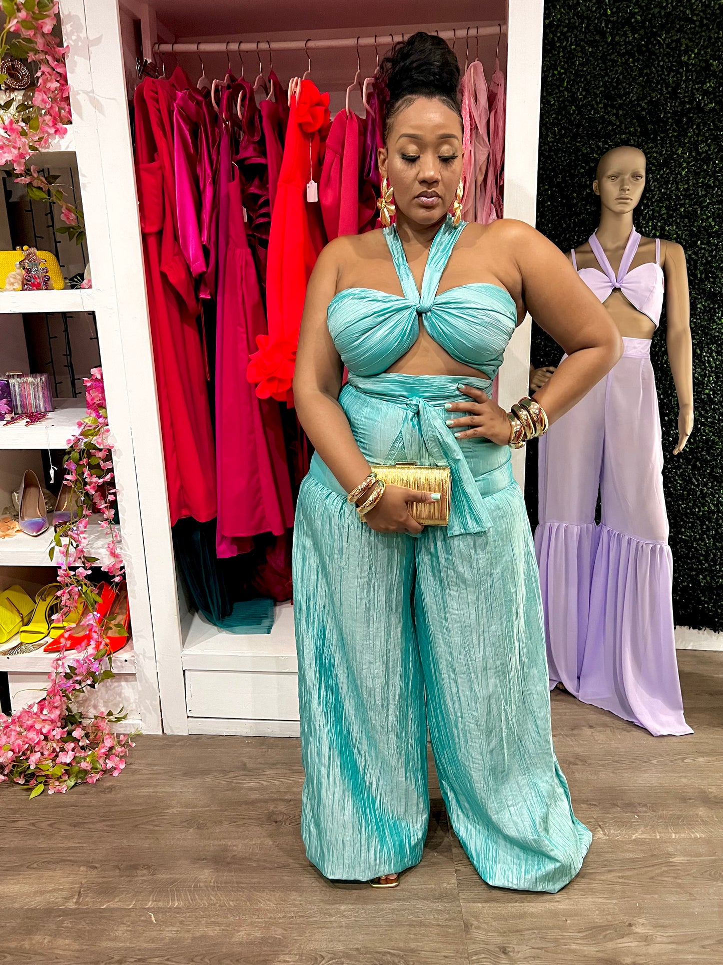 Jumpsuit - Tie-Front Design