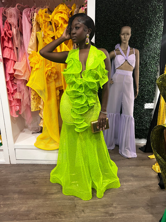 Maxi Dress - Fishtail Design